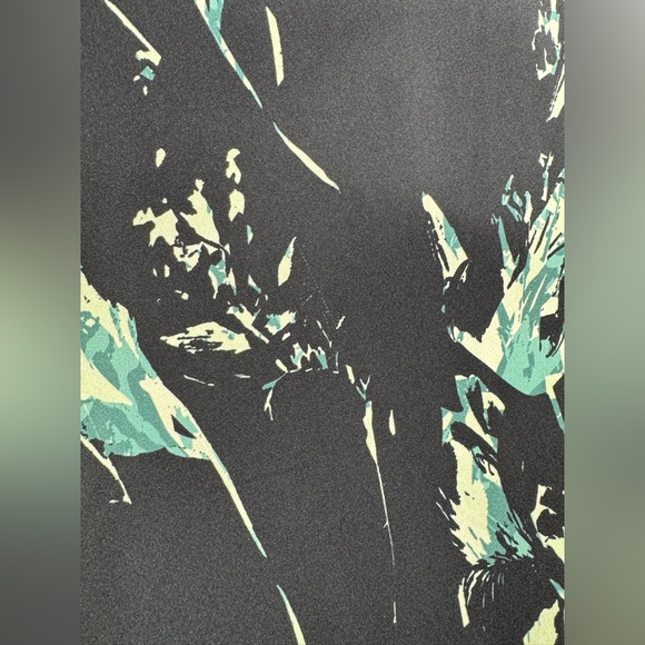 Classiques Entier Womens Navy Floral Sleeveless keyhole Silk A-line Midi dress 6 - Picture 16 of 16